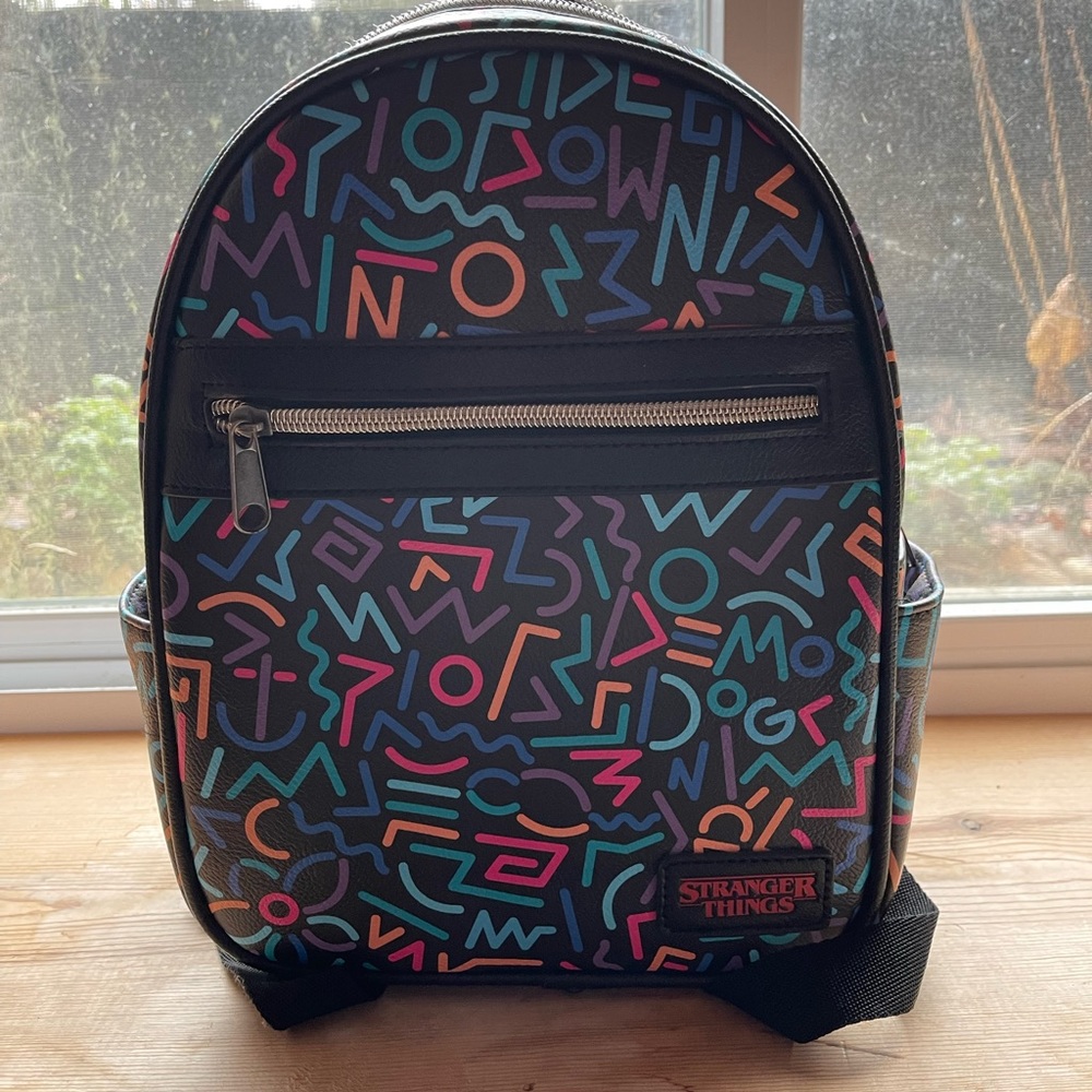 “Stranger things”, 80’s patterned backpack